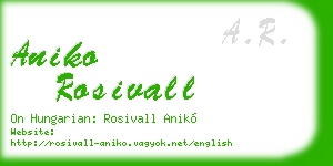 aniko rosivall business card